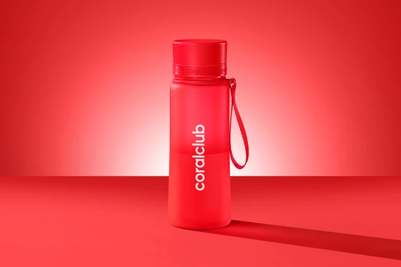 Sticlă din plastic coralclub